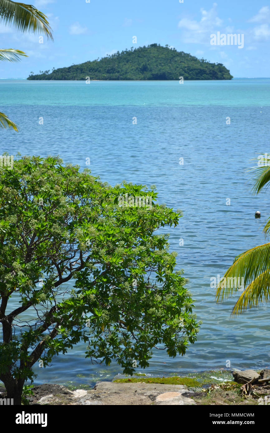 View of Luaniva motu, Mata-Utu, Wallis Island, Wallis & Futuna, South Pacific Stock Photo