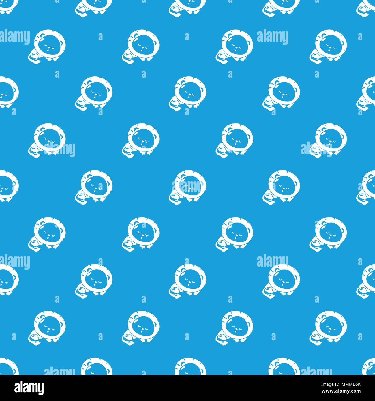 Sleeping lion pattern vector seamless blue Stock Vector Image & Art - Alamy