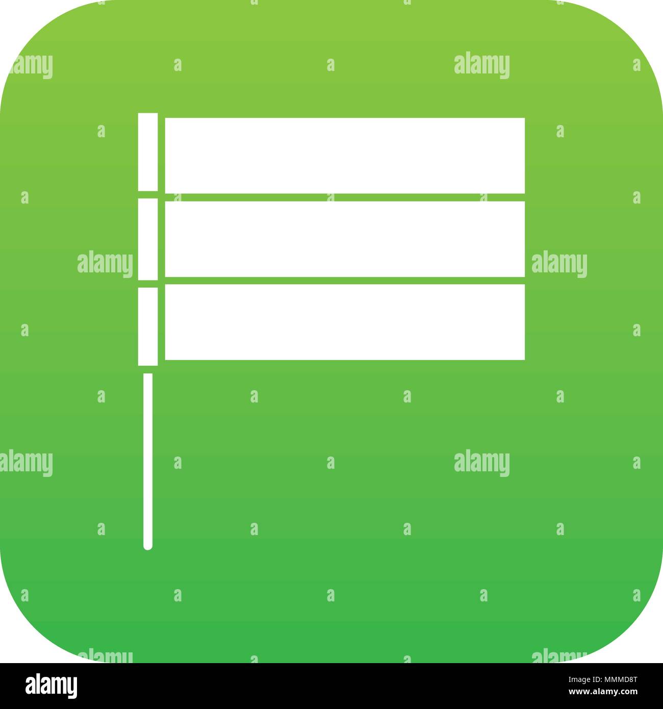 Green flag pole icon simple Stock Vector Images - Alamy