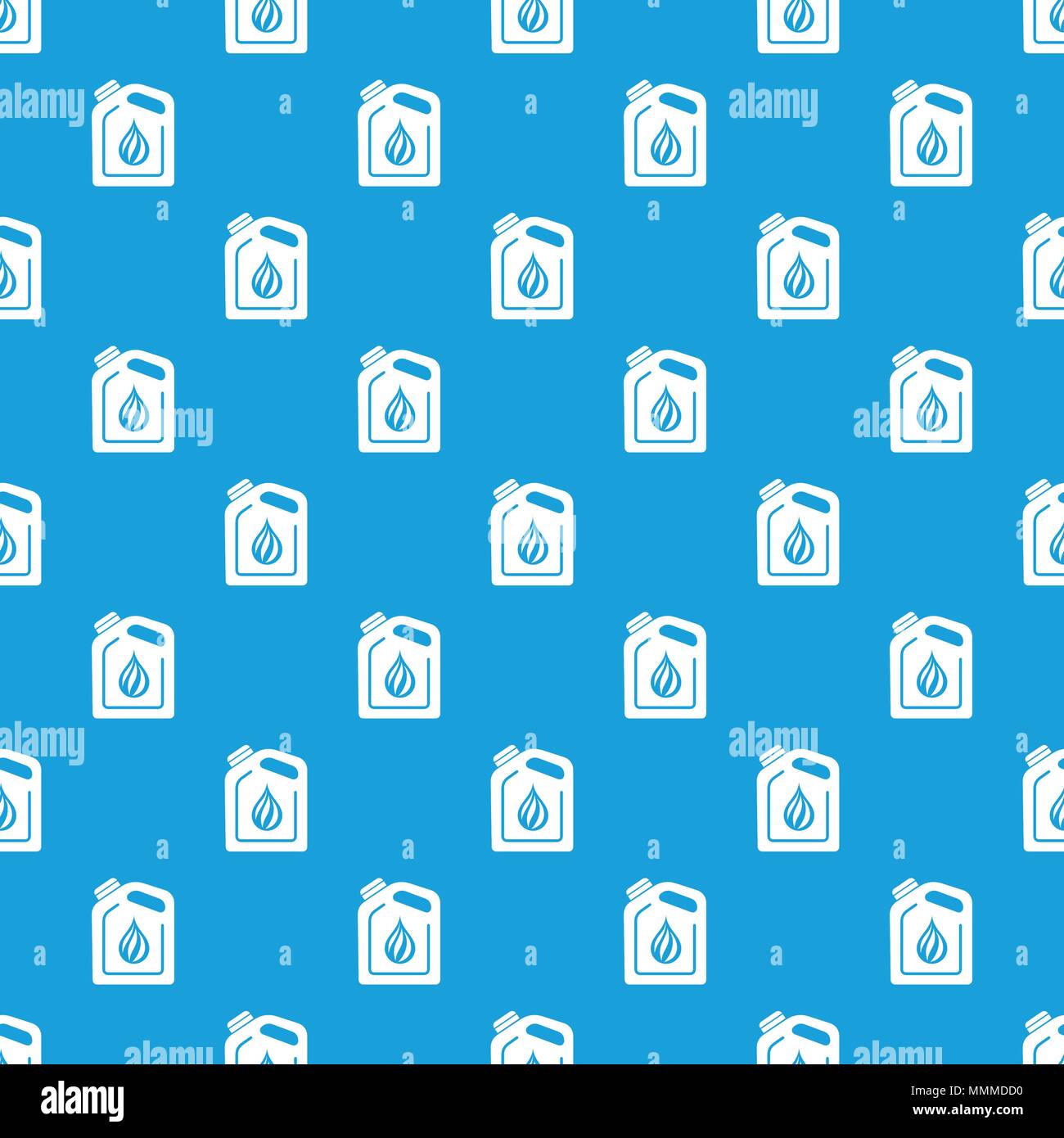Canister oil pattern vector seamless blue Stock Vector
