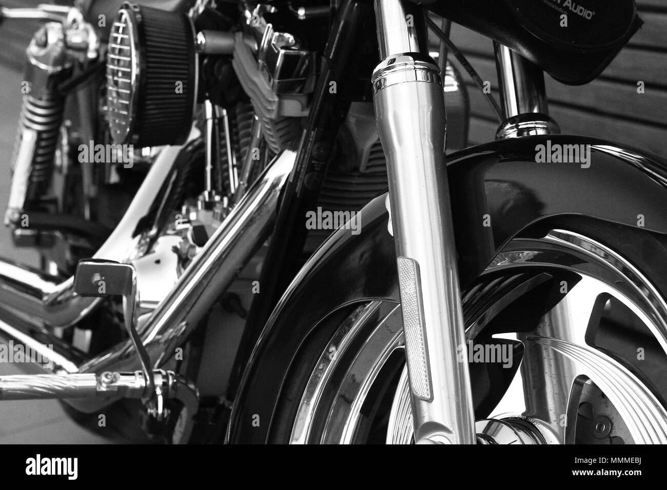 chopper motorbike Stock Photo