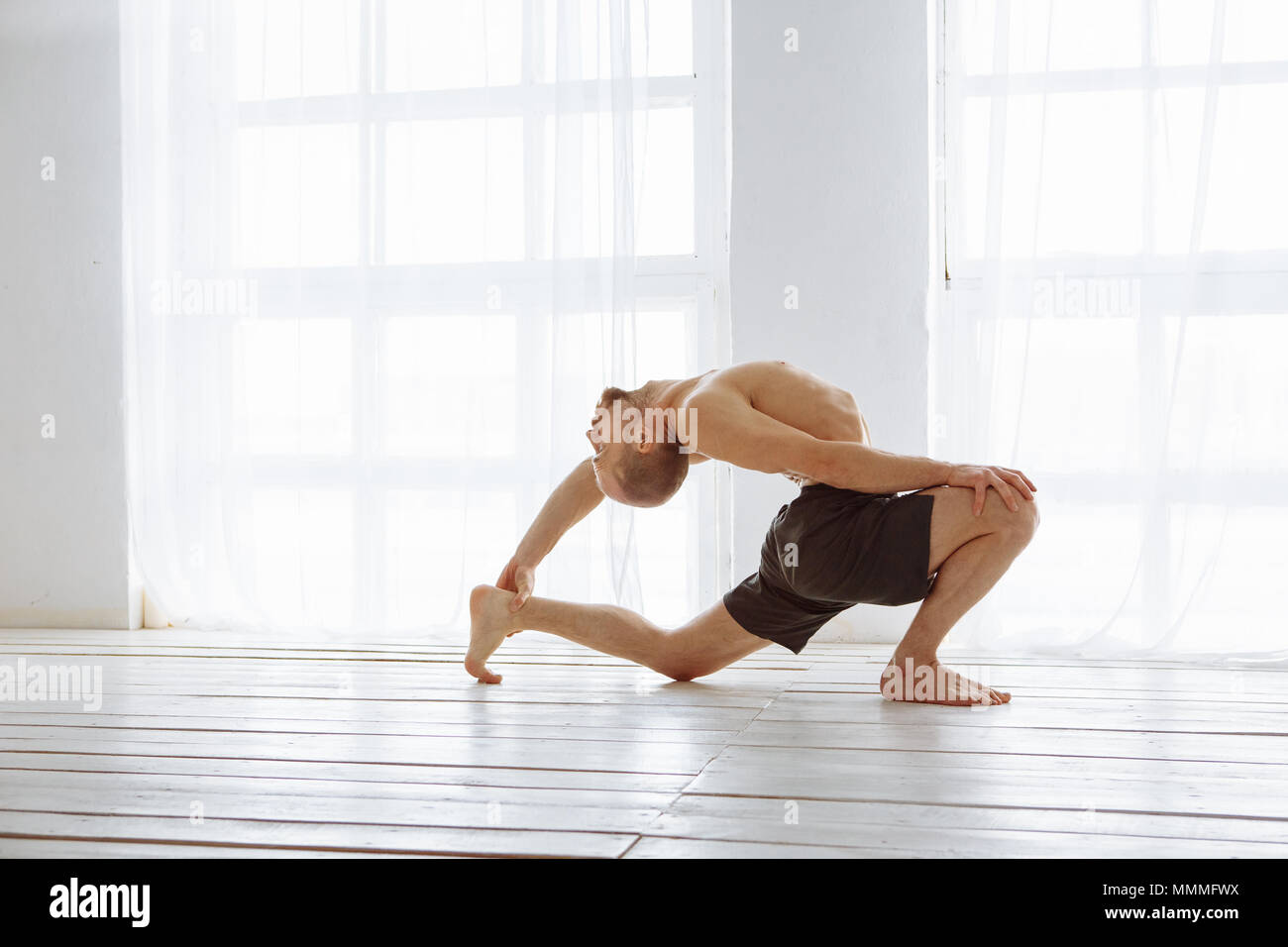 Woman Practicing Advanced Yoga. a Series of Yoga Poses Stock Image - Image  of practicing, strength: 89493841