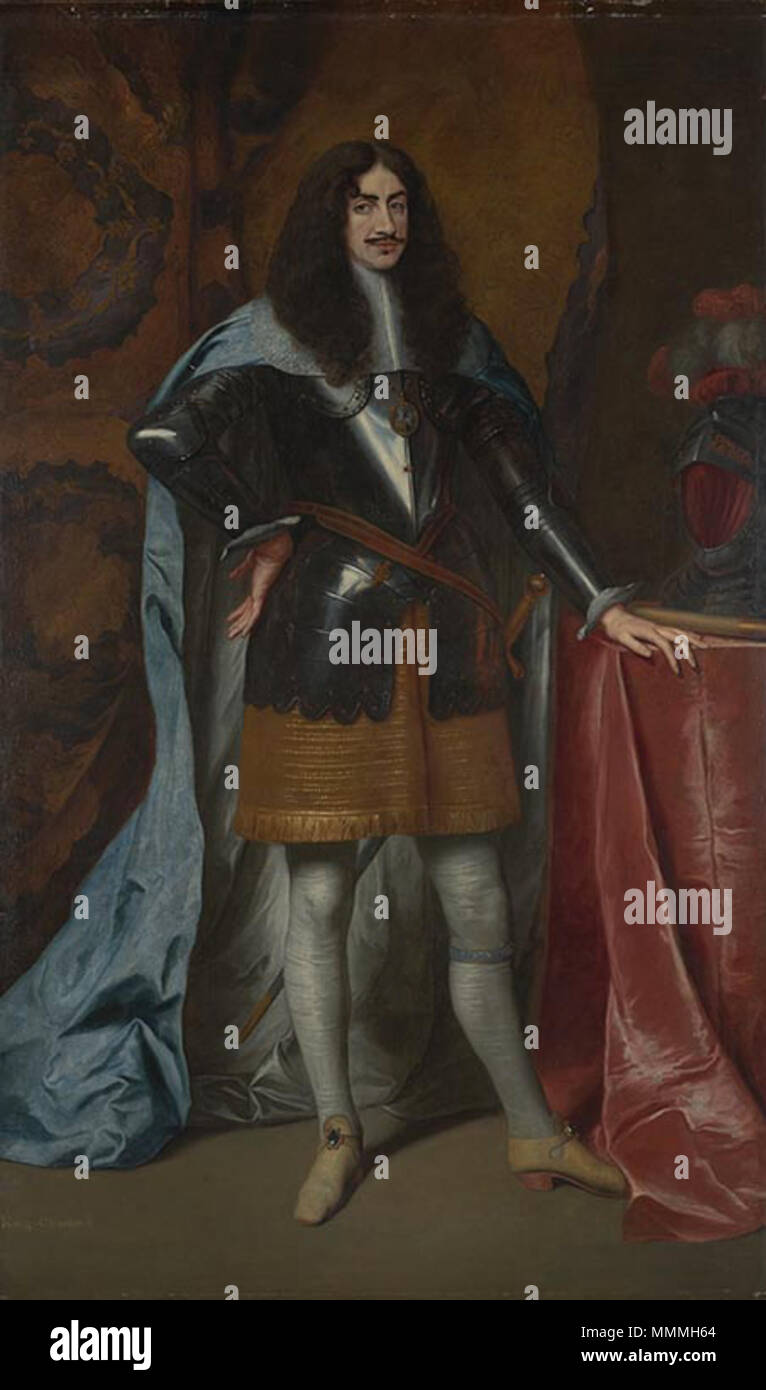 Portrait of King Charles II of England, Scotland and Ireland (1630-1685). 1659 or 1660. Charles II (Thys) Stock Photo