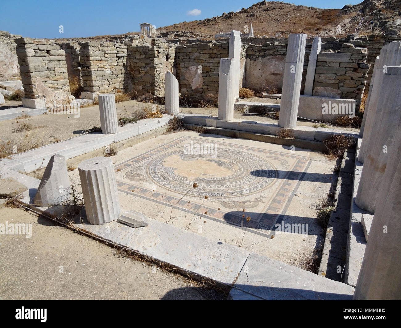 Deutsch Haus Der Delfine Auf Delos Kykladen Griechenland 24