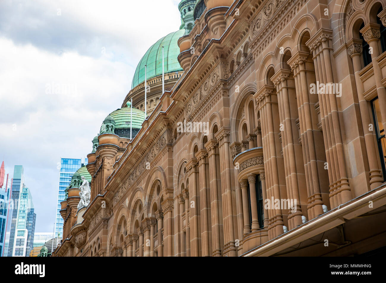 Queen Victoria Building shopping mall in George street, Sydney city centre,Australia Stock Photo