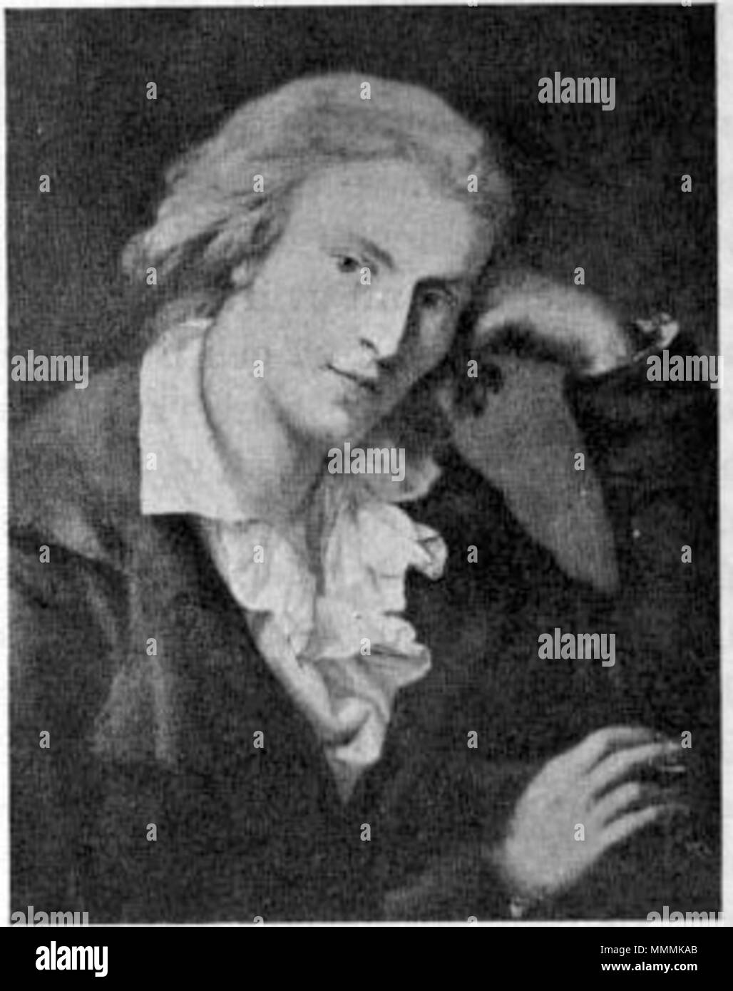 .  English: Friedrich von Schiller Svenska: Friedrich von Schiller  . between 1786 and 1791. 170-Friedrich von Schiller Stock Photo