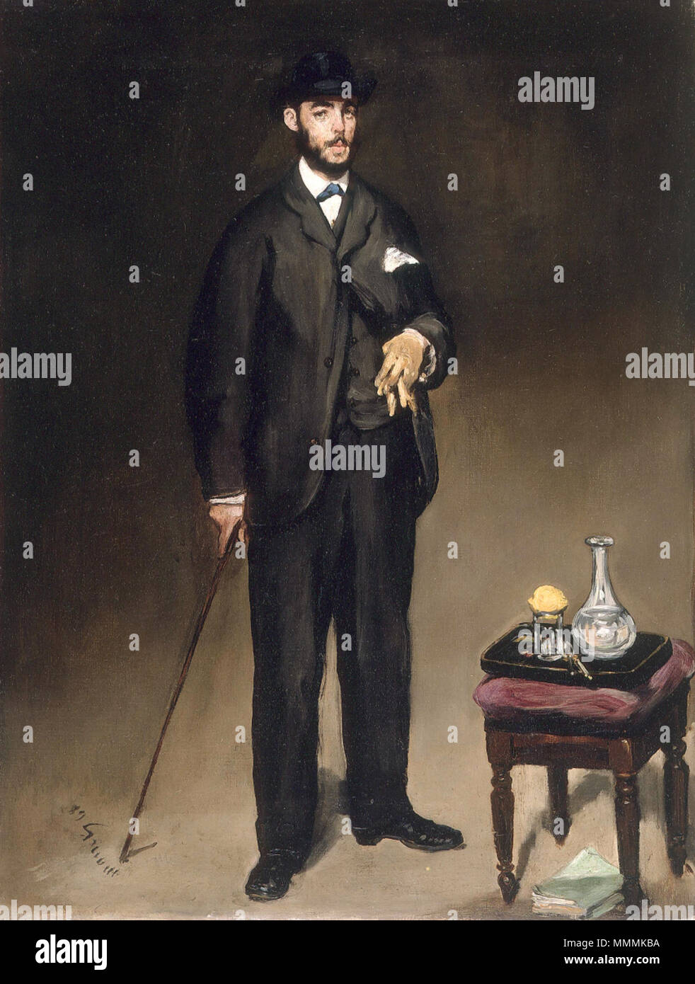 Théodore Duret Deutsch: Porträt des Théodore Duret . 1868. Edouard Manet 051 Stock Photo
