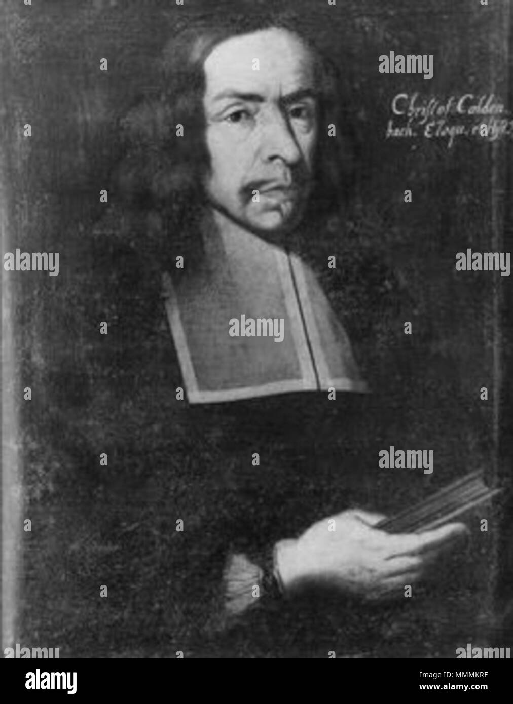 . Deutsch: Christoph Caldenbach (1613-1698), deutscher Philologe, Historiker und Lyriker  . 1660. Unknown Christoph Caldenbach 1613-1698 Stock Photo