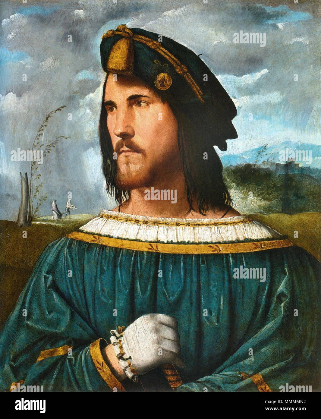 Portrait of Gentleman aka Cesare Borgia.. between 1500 and 1524. Cesareborgia Stock Photo