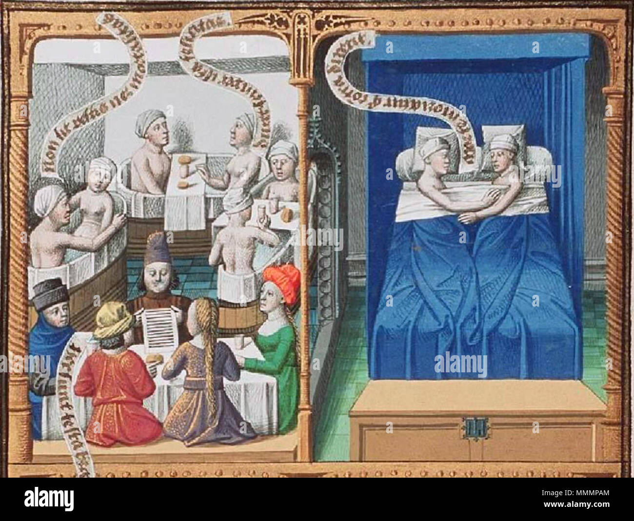 Augustine La Cit De Dieu Circa 1475 Ma tre Fran ois Brothel Scene