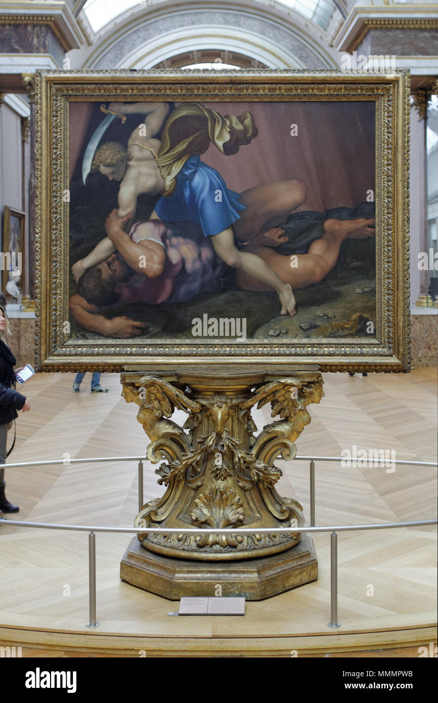 David and Goliath by Daniele da Volterra (Louvre INV 566) 01 Stock Photo -  Alamy, image size:866x1390