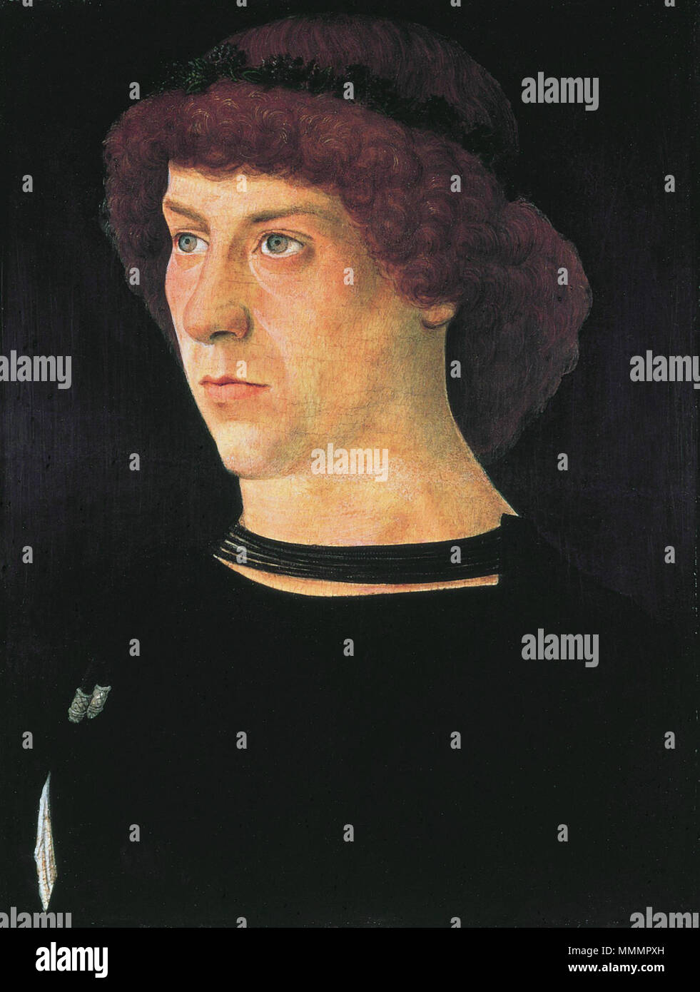 Joerg Fugger *oil on panel *26 x 20 cm *1474 Giovanni Bellini - Ritratto di Jörg Fugger Stock Photo