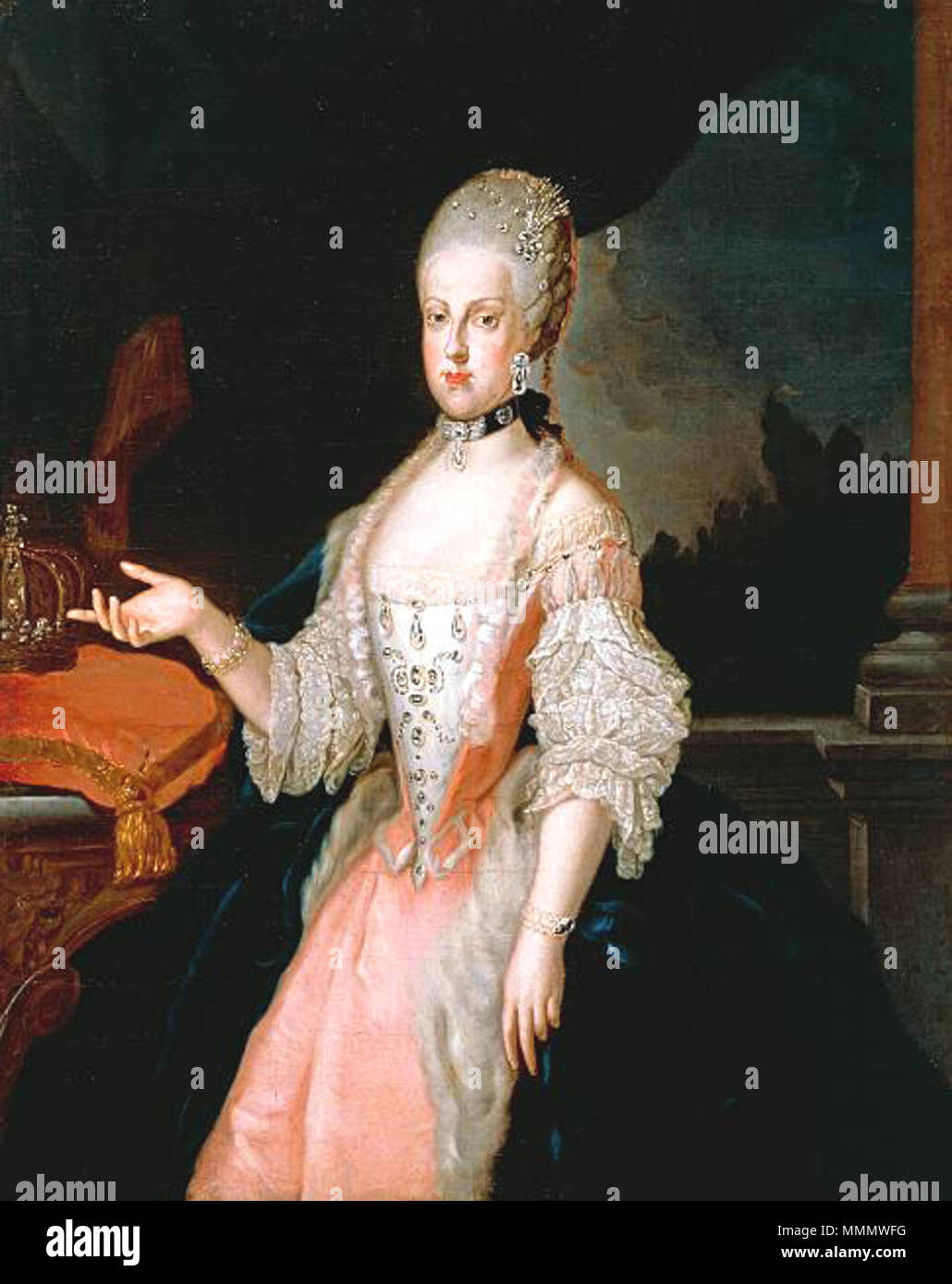 Portrait of Maria Carolina of Austria (1752-1814). 1770. Liani - Maria ...