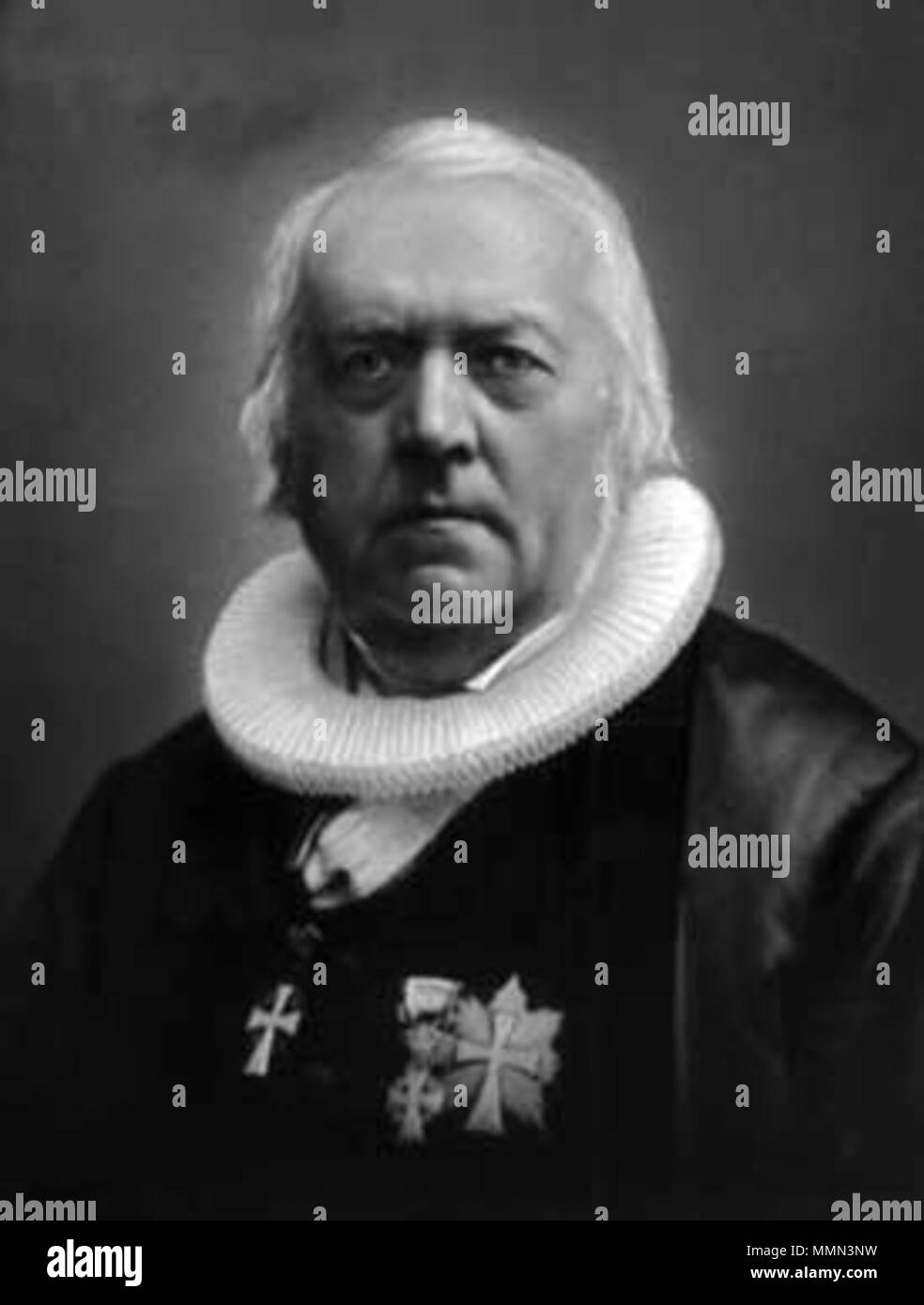 Bishop Ditlev Gothard Monrad (1811-1887) . before 1887. Unknown 85 Bishop D  G Monrad Stock Photo - Alamy