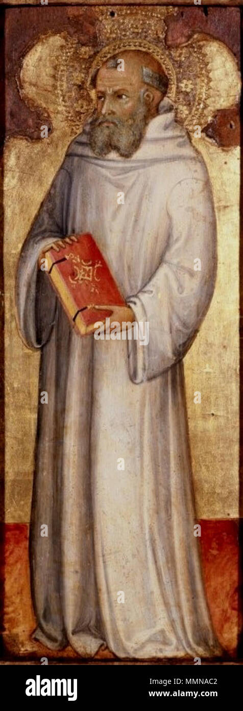 St. Benedictus.. between 1389 and 1406. 14 Andrea di Bartolo. 1389-1406. St. Benedictus. Christie's Stock Photo