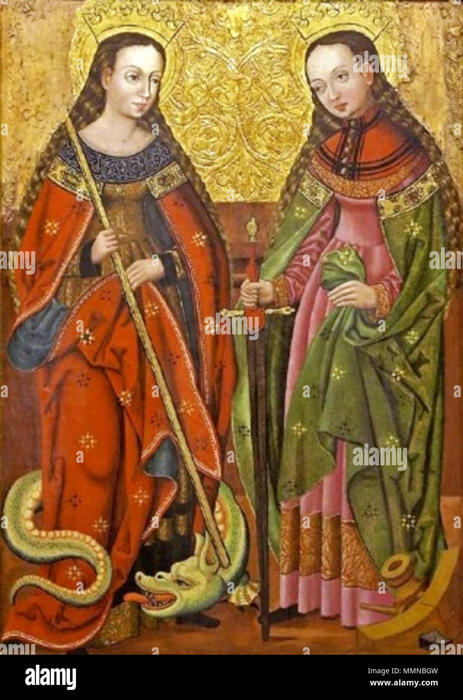 Catholic church st catherine figures hi-res stock photography and ...