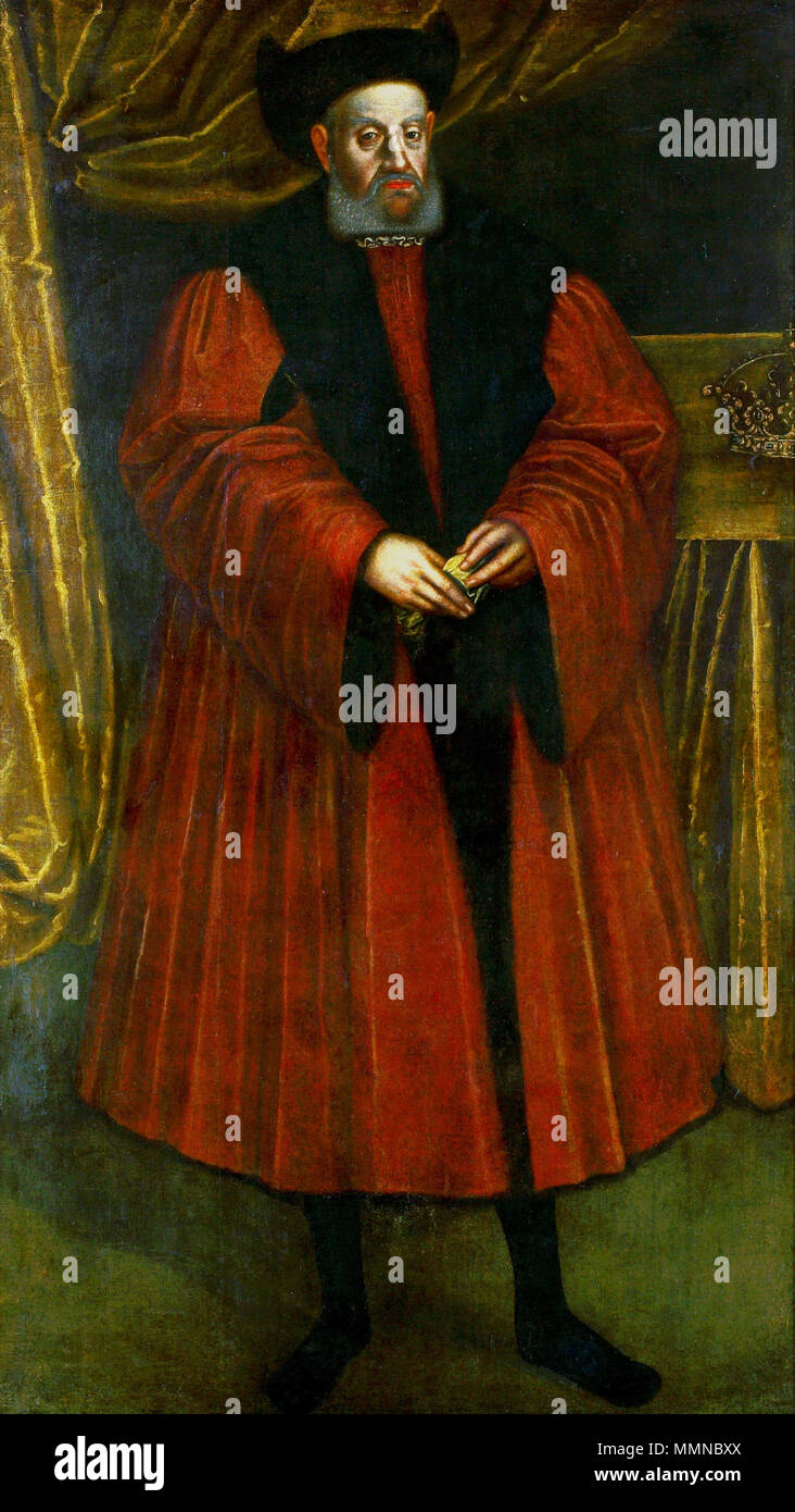 Portrait of Sigismund I the Old.. 1546. Jungholz Sigismund I the Old Stock Photo