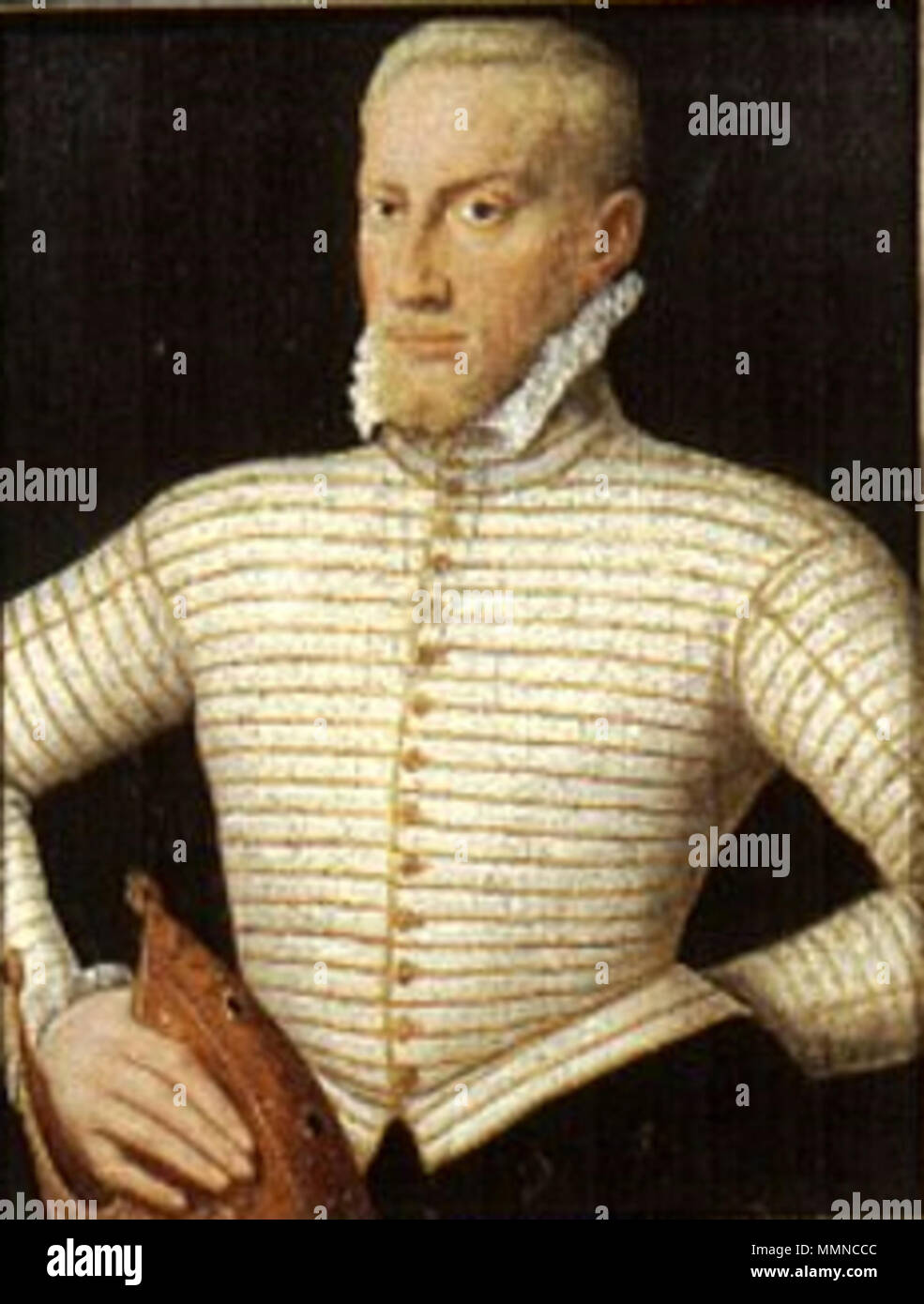 . Portrait of Gebhard Truchsess von Waldburg (1547-1601)  . 1579 [1] (date given on the painting's frame). Gebhard Stock Photo