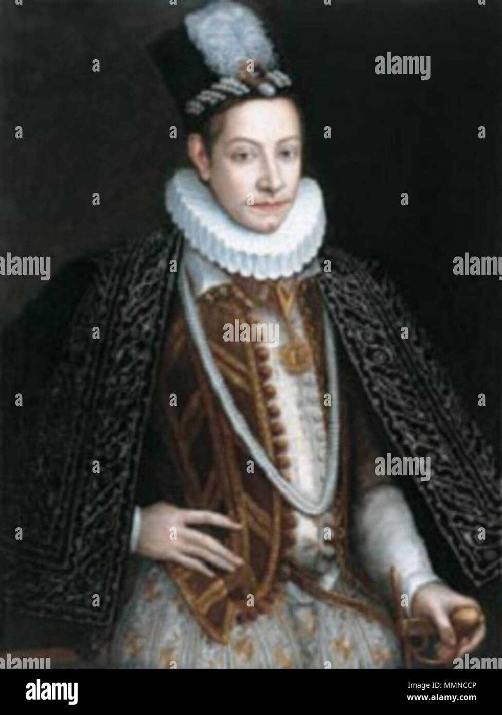 Portrait of Charles Emmanuel I, Duke of Savoy (1562-1630). 1580. Charles  Emmanuel I by Kraek Stock Photo - Alamy