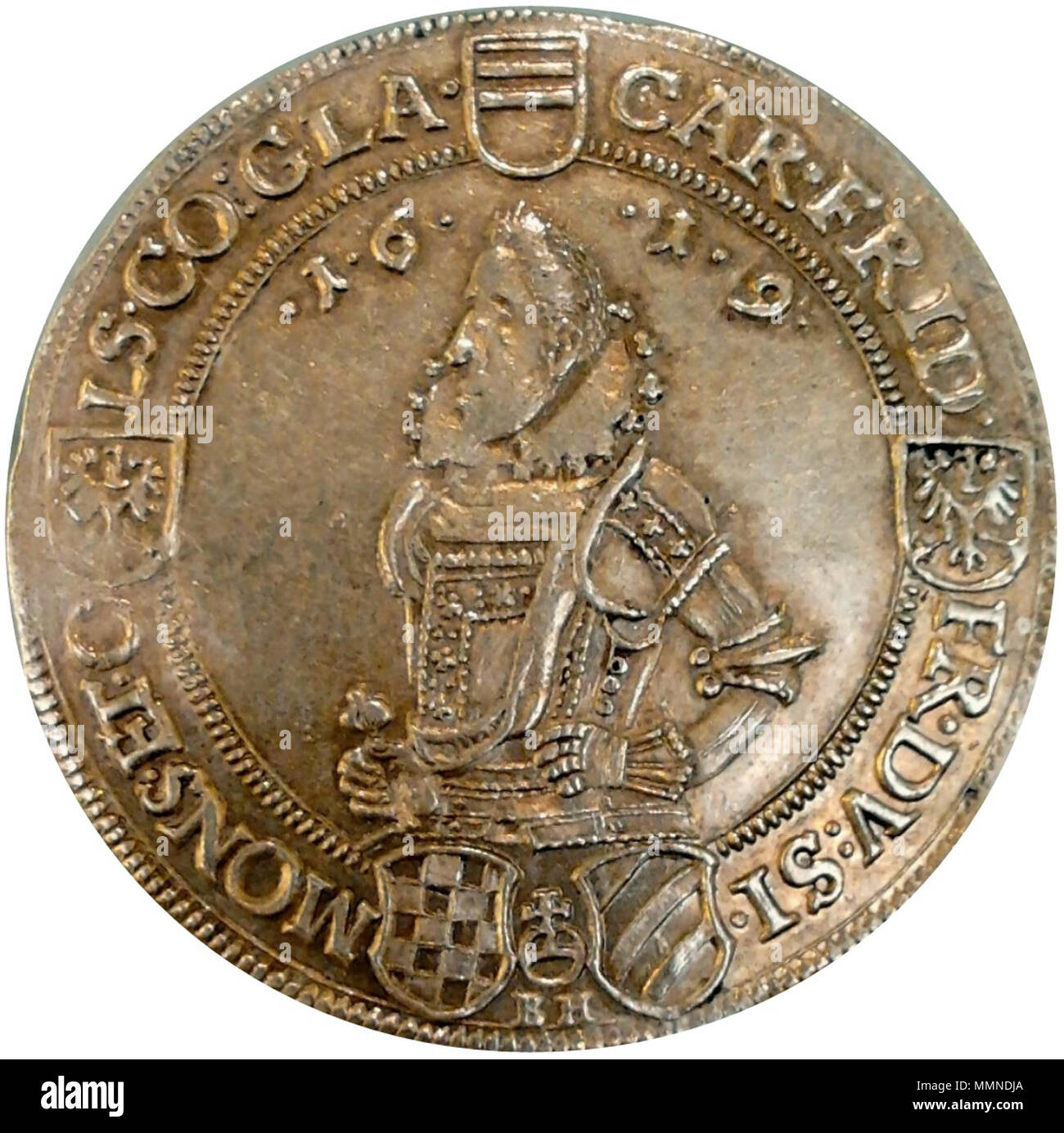 Oleśnica 6 ducats of Charles Frederick I Stock Photo