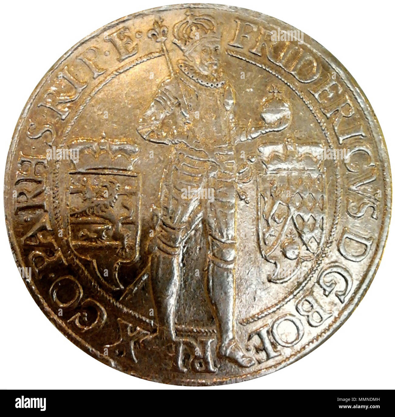 10 ducats of Frederick V.. 1620. Prague 10 ducats of Frederick V Stock Photo