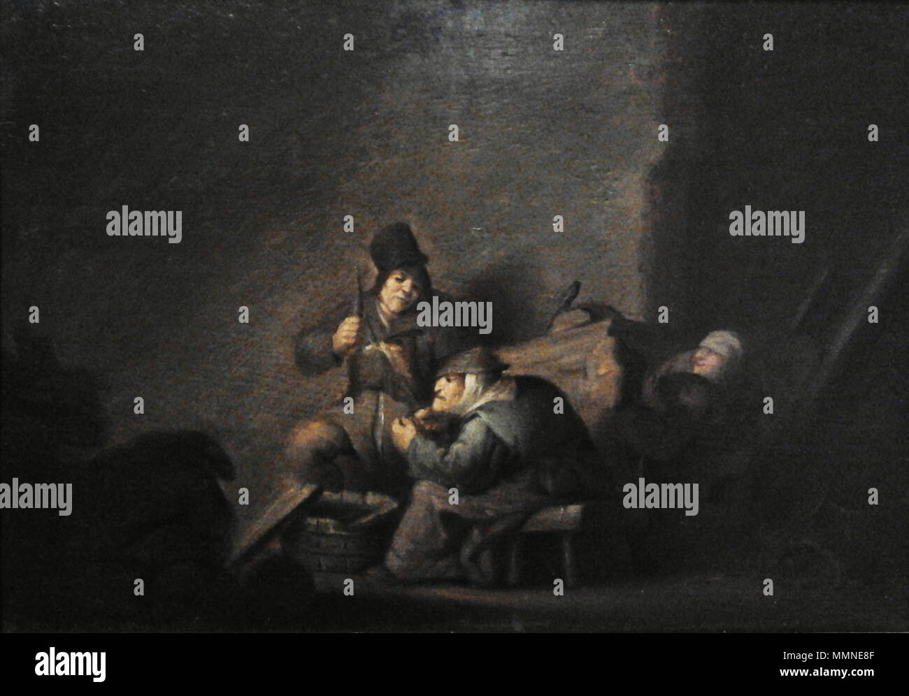 Peasant family indoors (In the kitchen).. 1630s. Ostade Peasant family