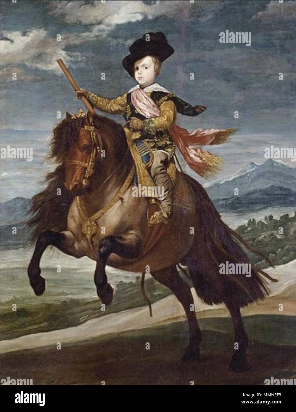 Velazquez’s prince baltasar carlos hires stock photography and images