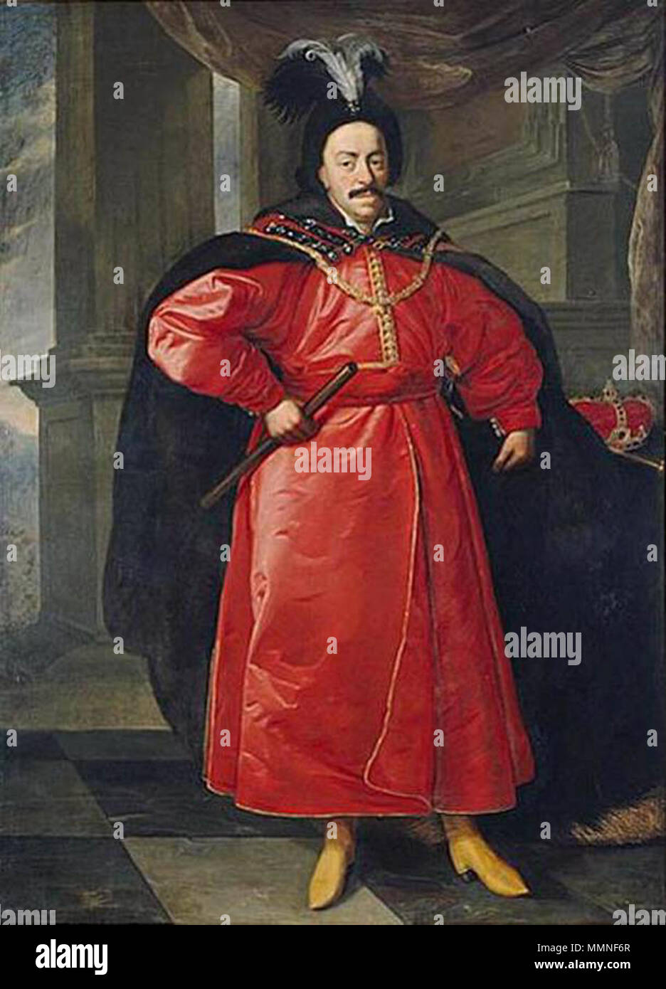 English King John Casimir II in Polish Costume Polski Król Jan Kazimierz II w stroju polskim