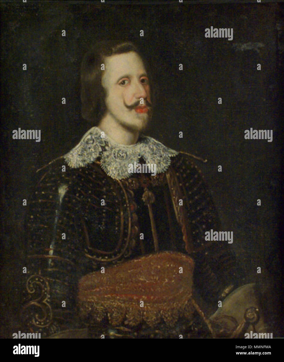 Portrait of Philip IV, King of Spain (1605-1665). circa 1652. Philip IV King of Spain Stock Photo