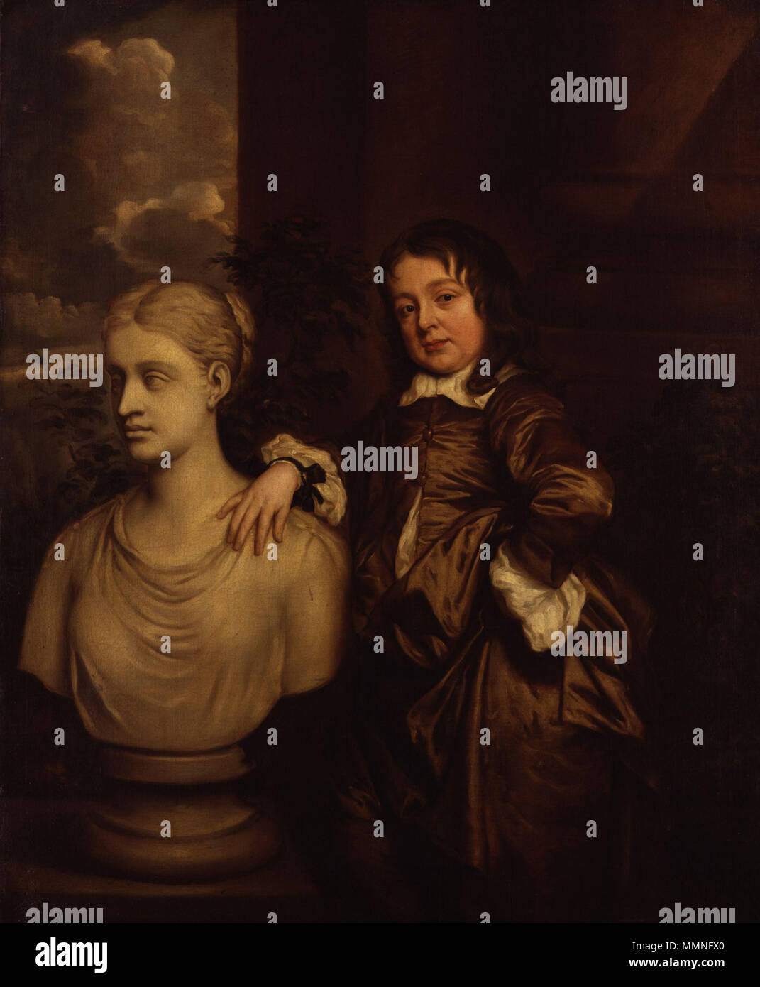 Portrait of Richard Gibson. 1658. Richard Gibson by Sir Peter Lely