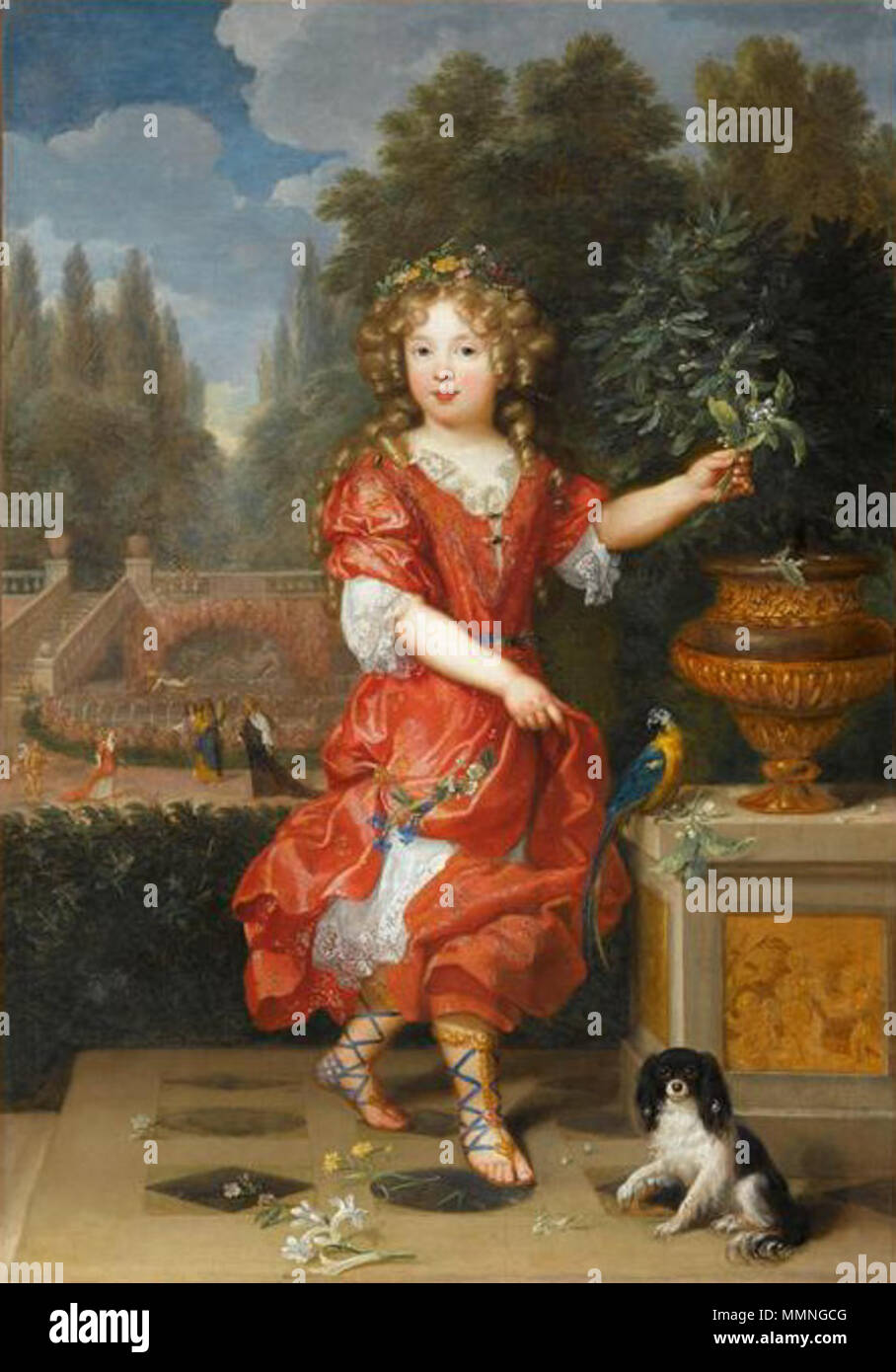English A young Mademoiselle de Blois, MarieAnne de Bourbon, daughter