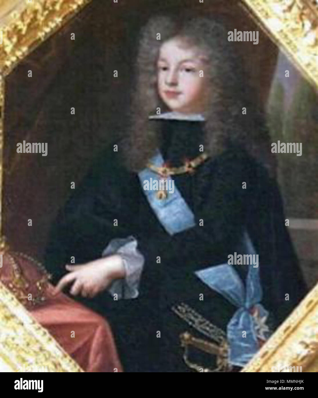 . Español Felipe de Anjou, futuro Felipe V de España, retratado a la
