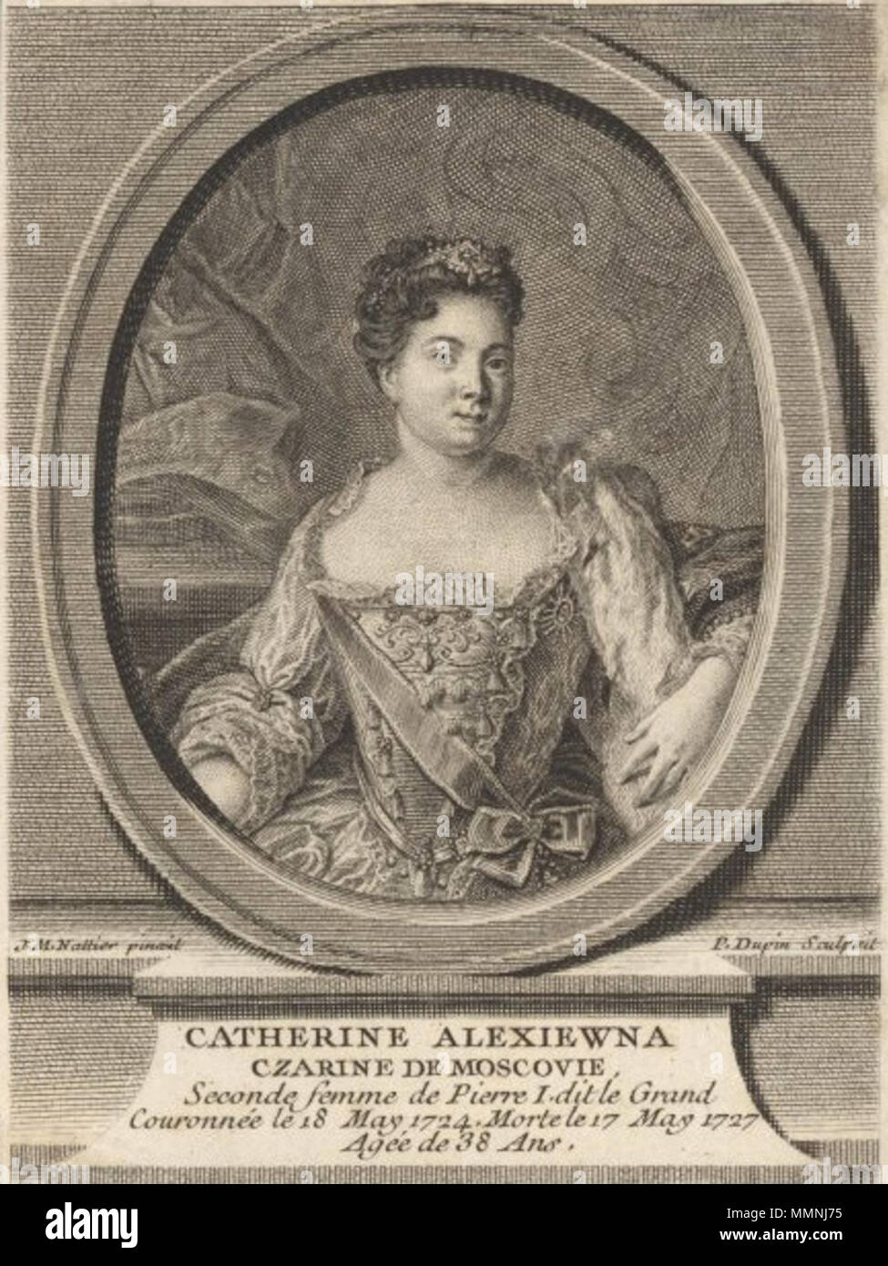 . English: Portrait of Catherine I of Russia (1684 -1727) . Unknown ...