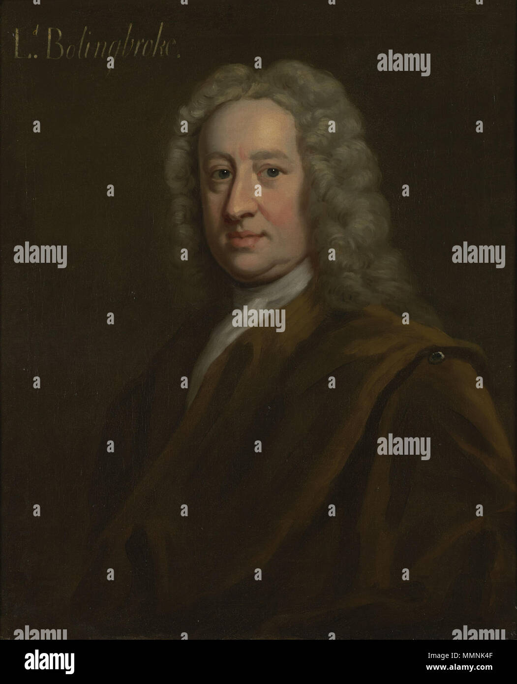 Portrait of Henry St John, 1st Viscount Bolingbroke (1678-1751). circa 1735. Henry St John, 1st Viscount Bolingbroke (1678-1751) Stock Photo