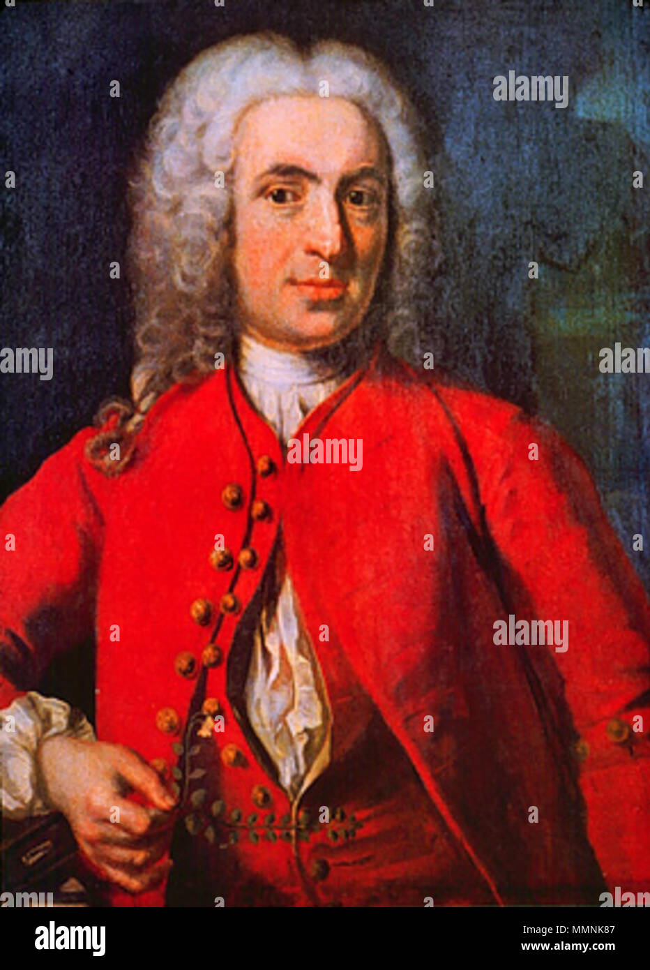 Portrait of Carolus Linnaeus (1707-1778). 1739. Carl Linnaeus Stock Photo