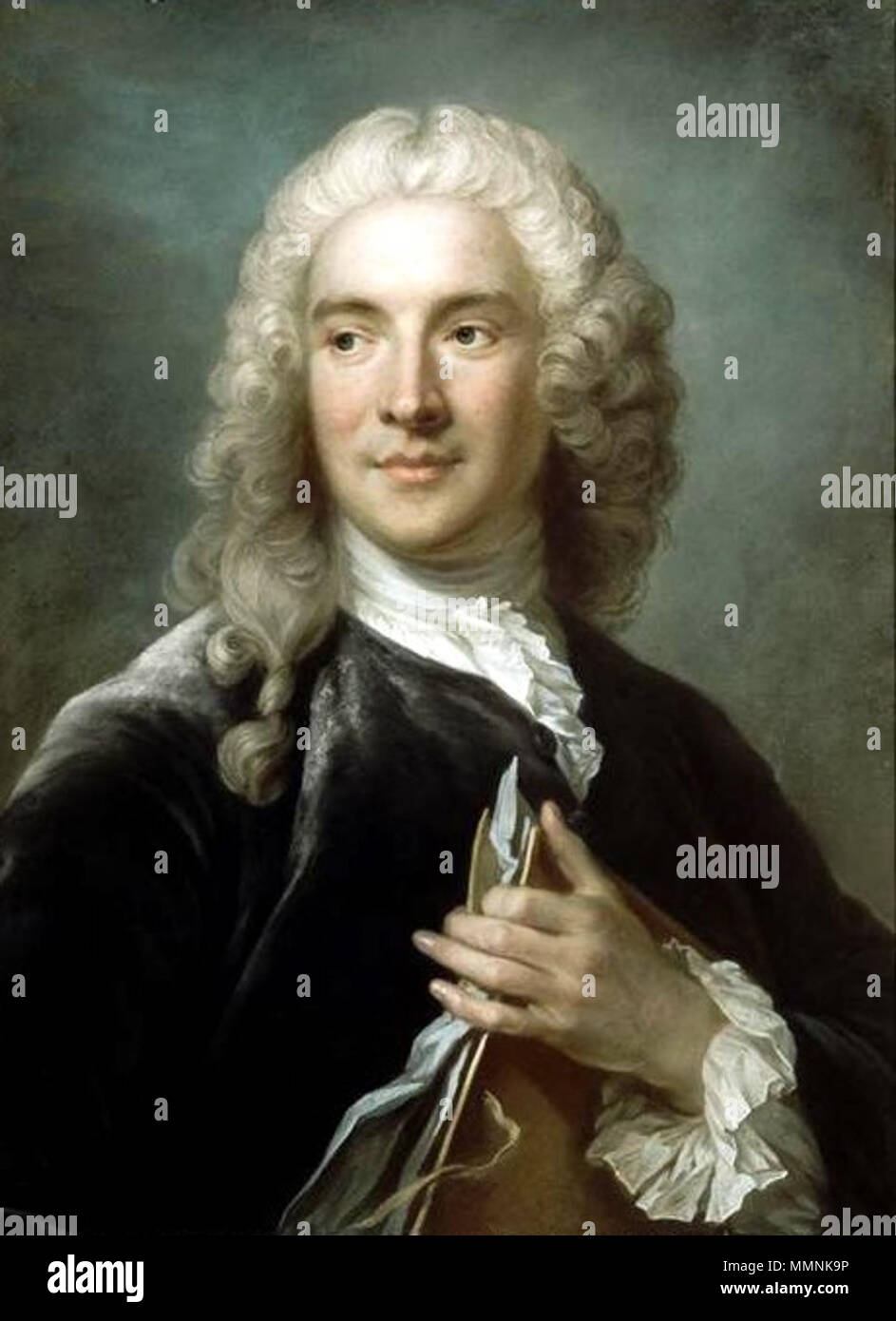 Portrait of Charles-Joseph Natoire (1700-1777), French painter. 18th century. Charles-Joseph Natoire Stock Photo