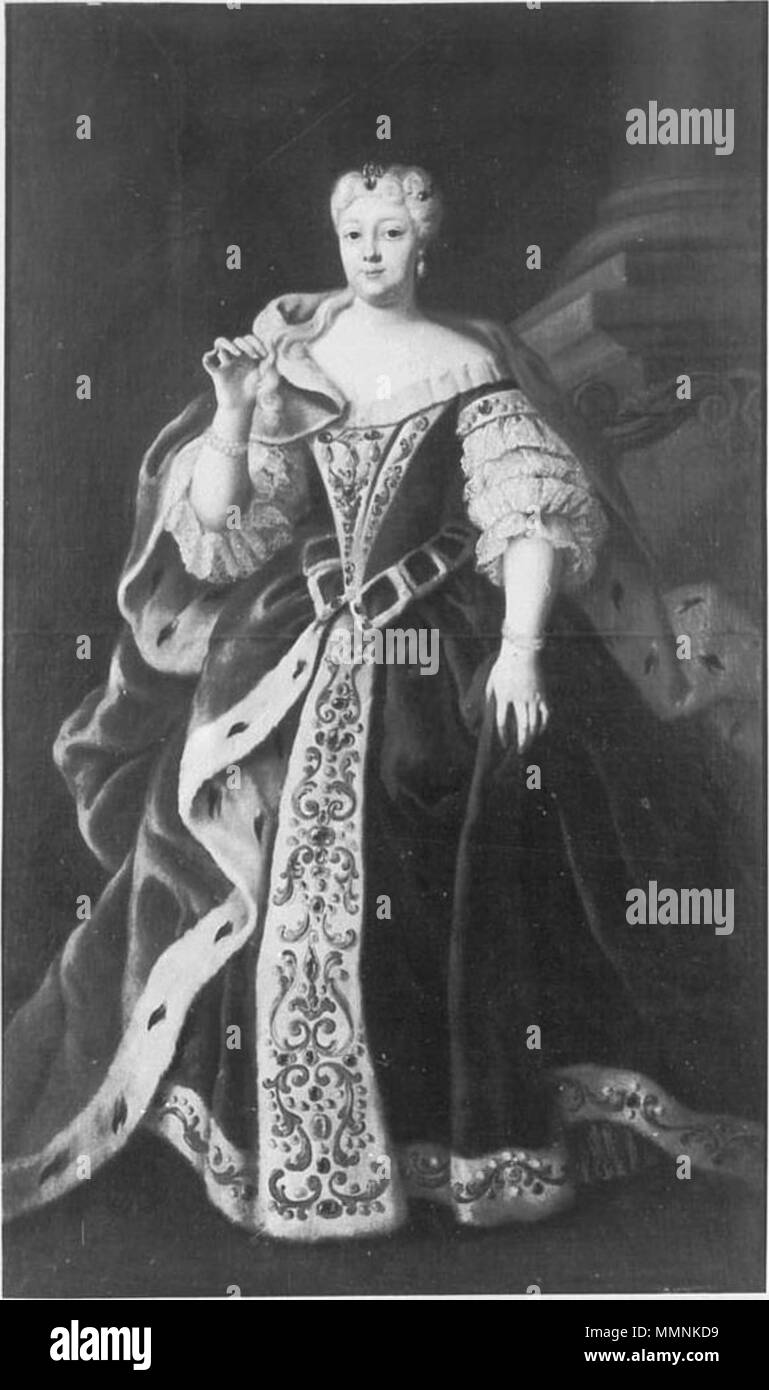 . Bildnis der Kurfürstin Anna Maria von der Pfalz . circa 1740
