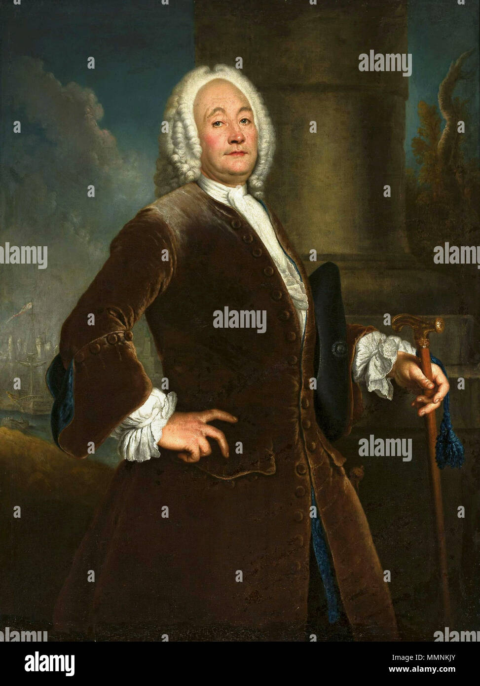 Portrait of Heinrich Vogel.. before 1746. Pesne Portrait of Heinrich