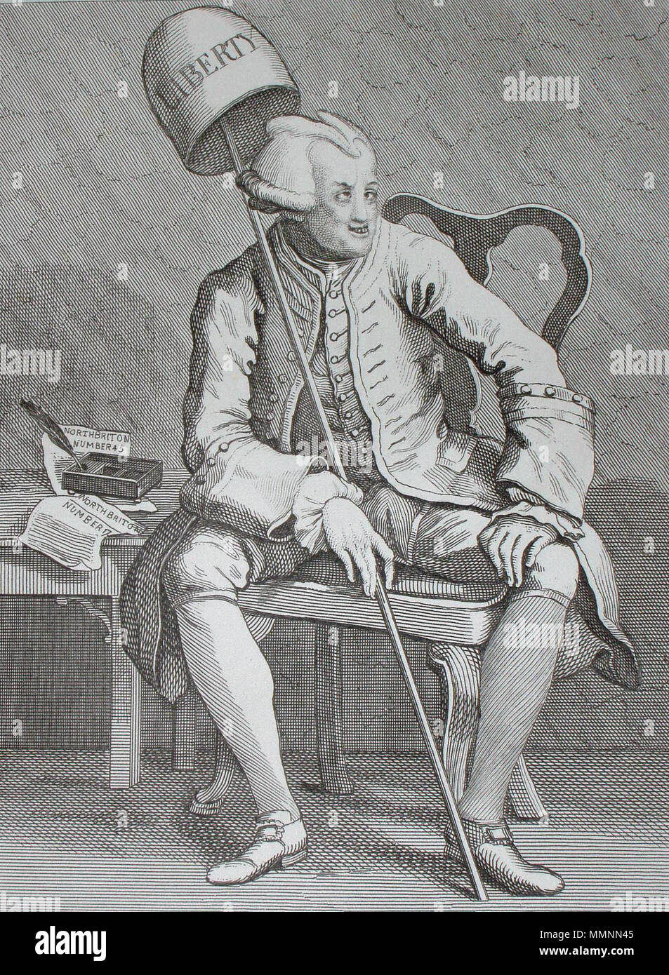John Wilkes British Politician Caricature Hogarth Hi res Stock john-wilkes-british-politician-caricature-hogarth-hi-res-stock