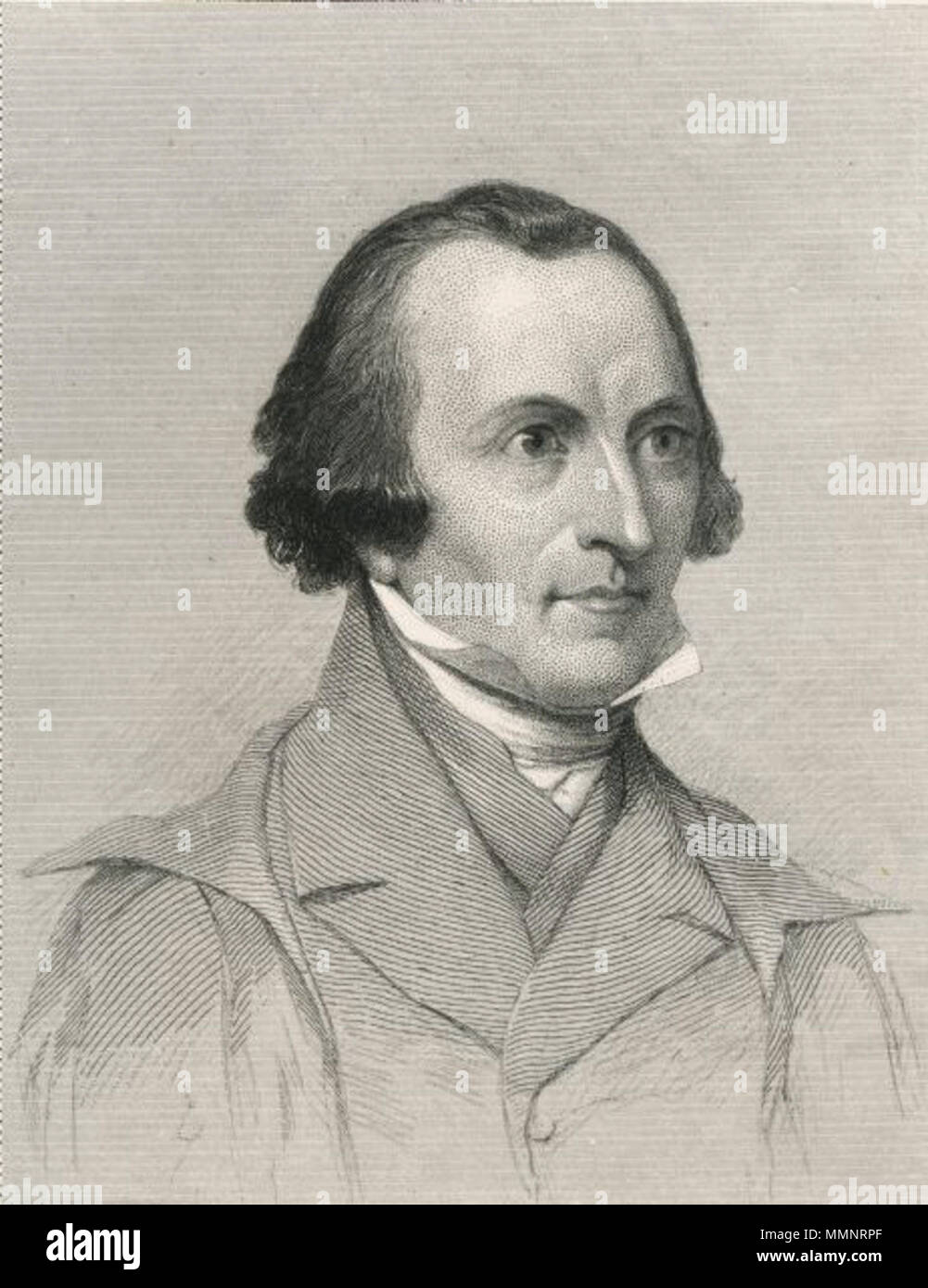 .  English: Engraving of James Gates Percival from a painting by G.W. Flagg.  . Unknown date. 2 0703000110-l Stock Photo