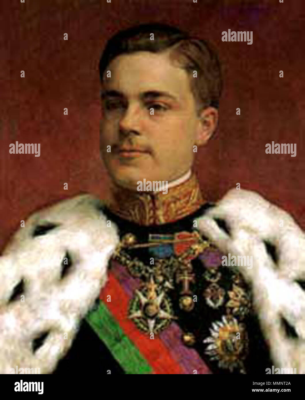 . Manuel II de Portugal (1889-1932)  . first half of 20th century. 35- Rei D. Manuel II - O Patriota Stock Photo