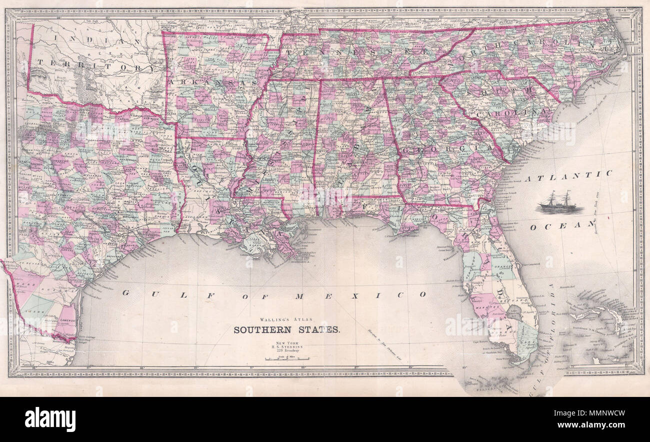 Reconstruction After Civil War Map