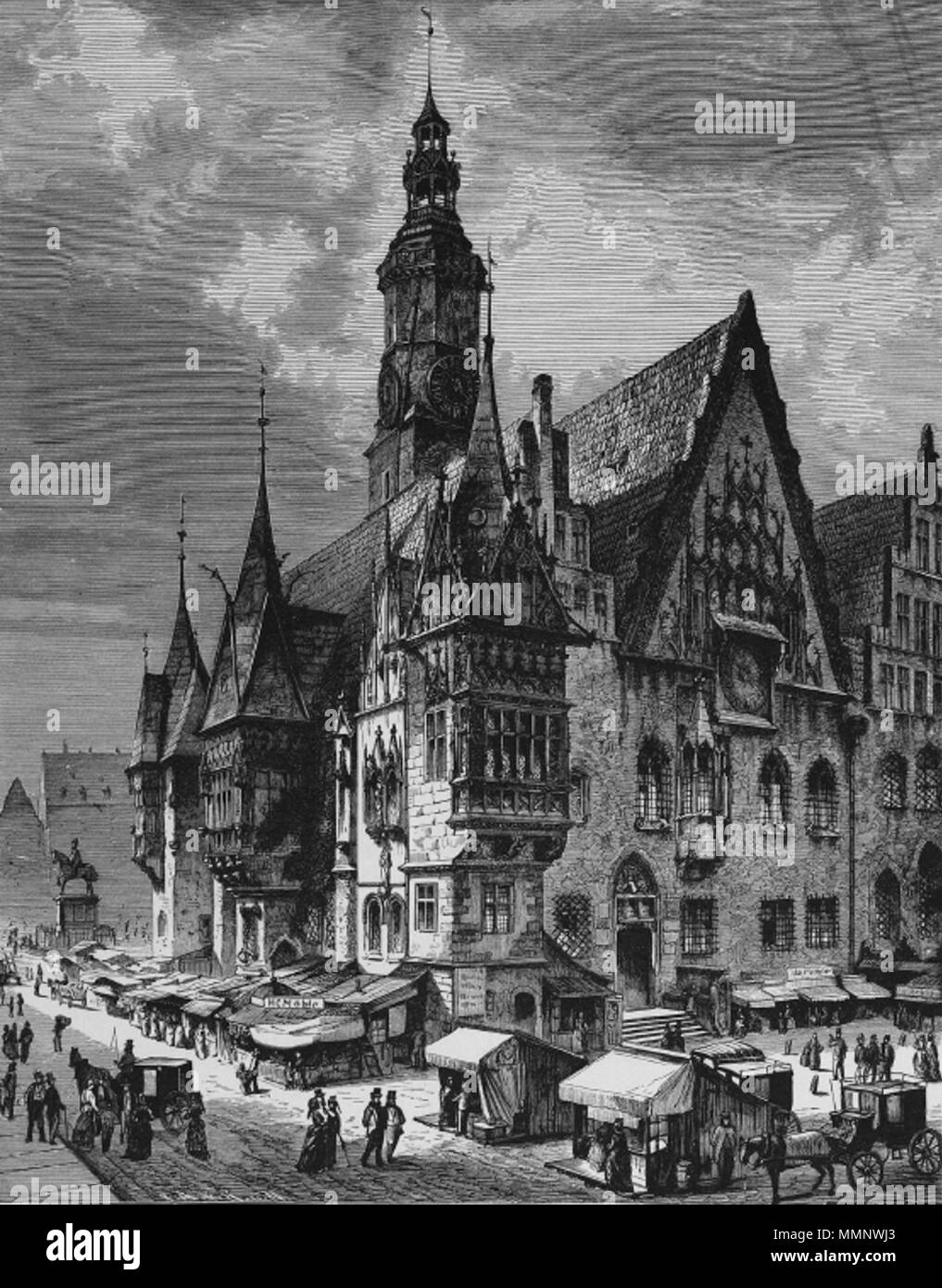 . Breslau court house 10 1877 courthouse Breslau by Heine v8 Aldine