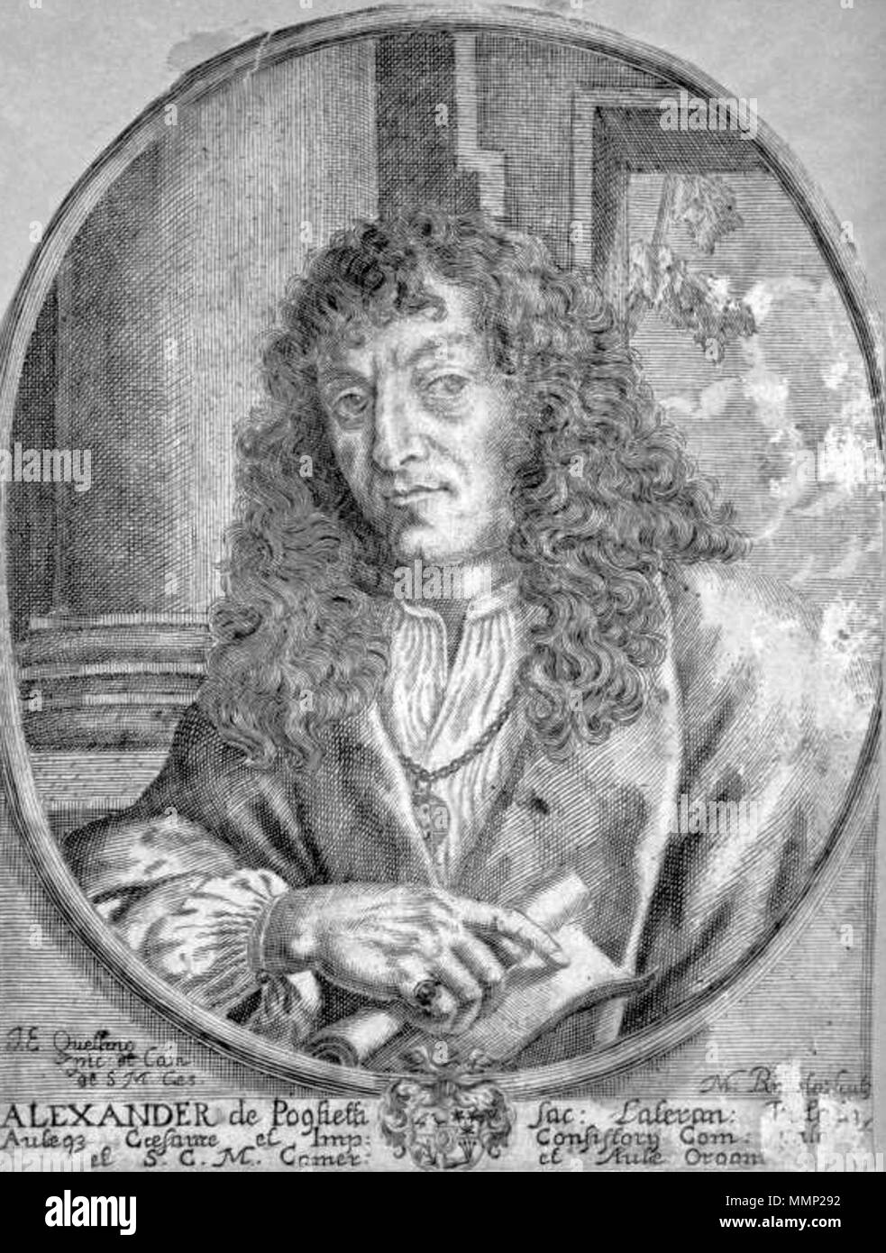 . English: Alessandro Poglietti (16..-1683) after Jan Erasmus Quellinus (1634-1715).  . 17th century. after Jan Erasmus Quellinus 34 Alessandro Poglietti after Jan Erasmus Quellinus Stock Photo