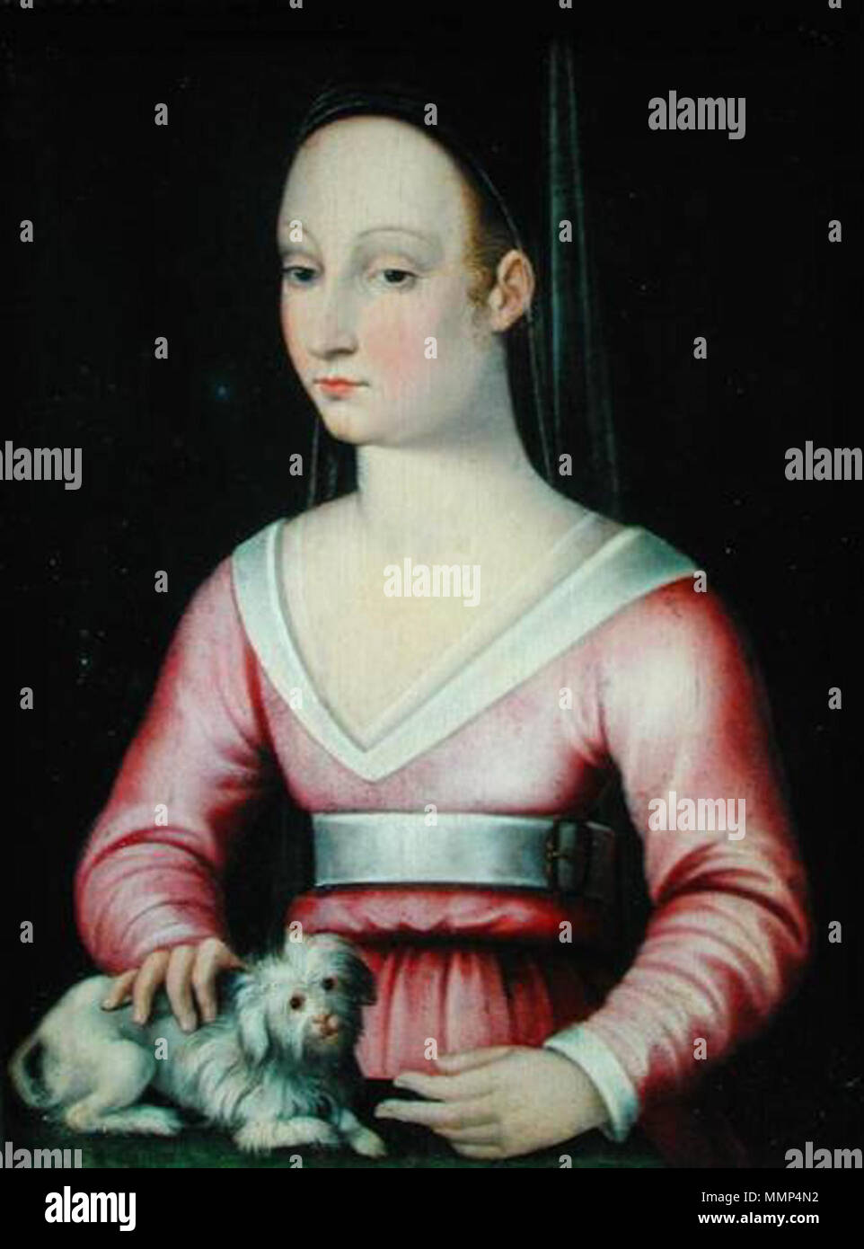 . Portrait of Agnès Sorel (1422-1450)  . 16th century. AgnesSorel11 Stock Photo
