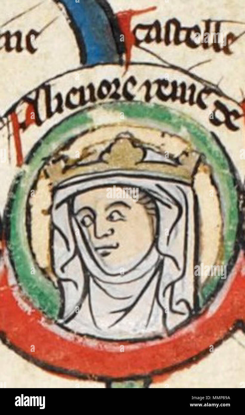 . English: Eleanor of England, Queen of Castile and Toledo  . between 1300 and 1308. Unknown Alienor England Stock Photo