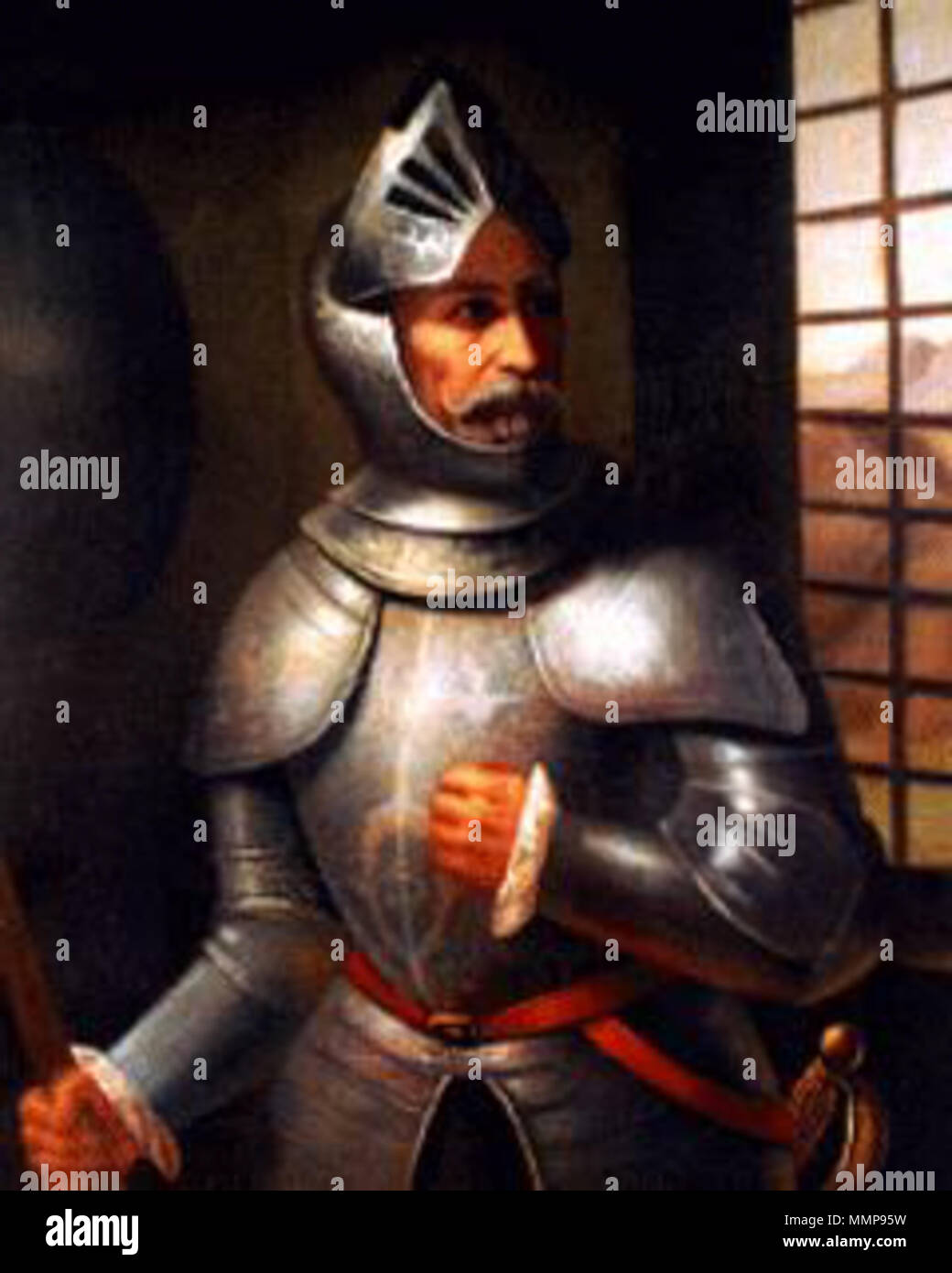 Spanish Retrato del Gobernador Alonso Garcia Ramon. 17th century