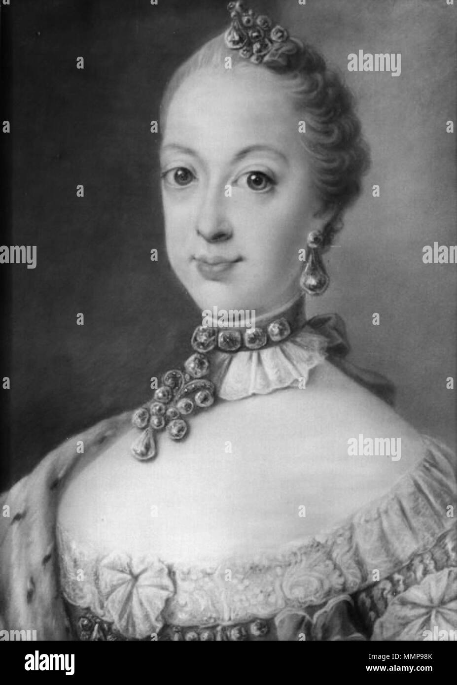 Dansk: Dronning Sophie Magdalene af Sverige, som prinsesse, 1741-1776 English: Portrait of Sophia Magdalena of Denmark (1746-1813) . 18th - Sophia Magdalena of Denmark, SMK Stock Photo - Alamy