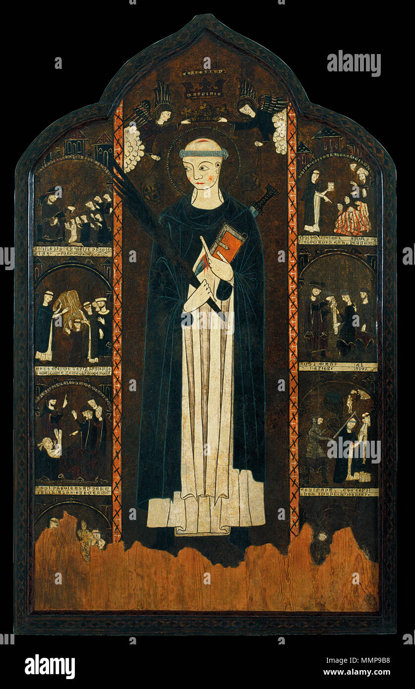 Altarpiece of Saint Peter Martyr. First third of 14th century. Altarpiece of Saint Peter Martyr - Google Art Project Stock Photo