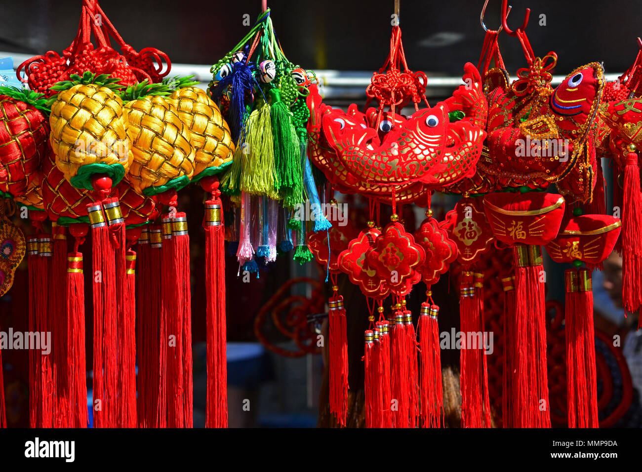 Chinese decoration for Lunar New Year celebration, Oahu, Hawaii, USA